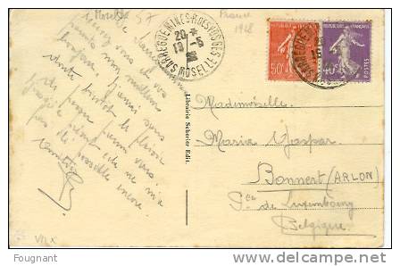 France:SARREGUEMINES(Moselle:57):Panorama.carte   Brune.1928.N°3. - Sarreguemines