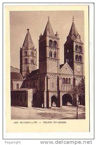 68 GUEBWILLER !!! CPSM  1595   !!! Eglise Saint Léger - Guebwiller