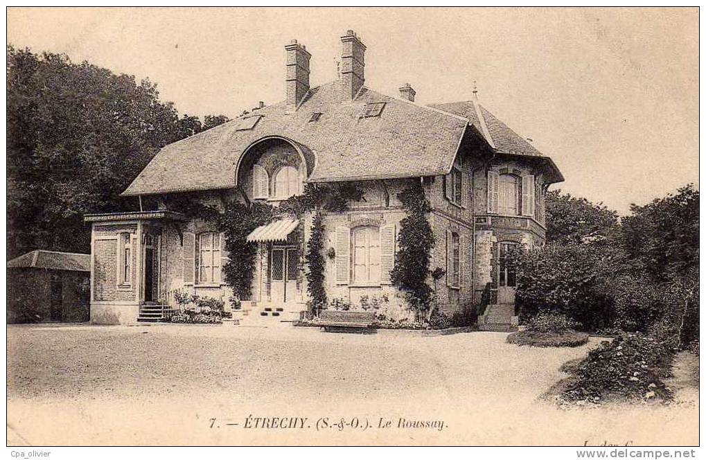 91 ETRECHY Chateau, Villa, Le Roussay, Ed L Des G 7, Dos 1900 - Etrechy