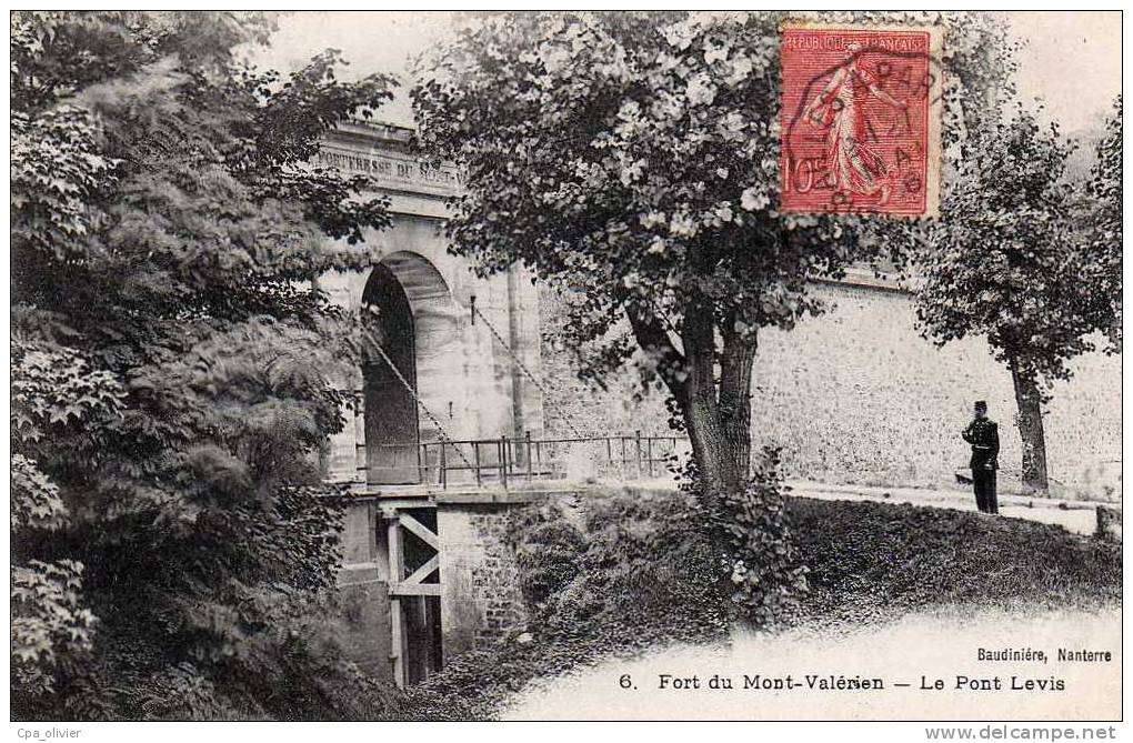 92 SURESNES Mont Valérien, Fort, Pont Levis, Animée, Ed Baudinière 6, 1906 - Mont Valerien