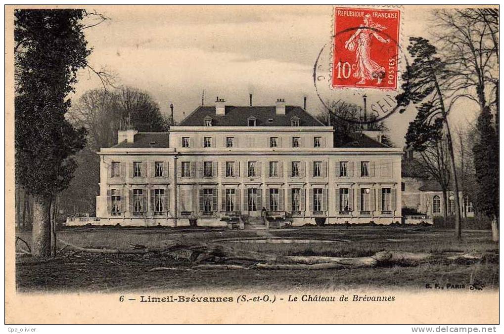94 LIMEIL BREVANNES Chateau De Brevannes, Ed BF 6, 1908 - Limeil Brevannes