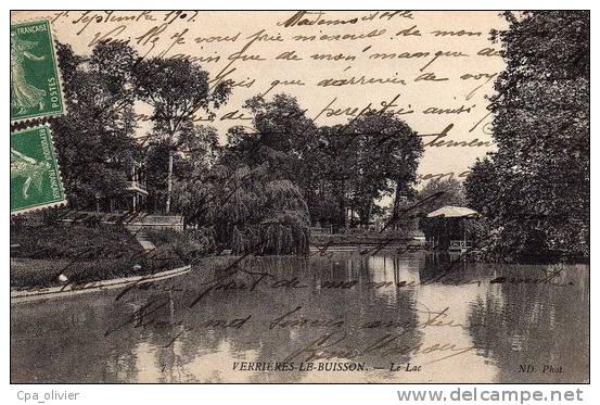 91 VERRIERES LE BUISSON Lac, Kiosque, Ed ND, 1907 - Verrieres Le Buisson
