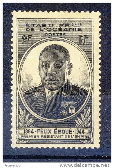 OCEANIE  N°180 FELIX EBOUE   * - Unused Stamps