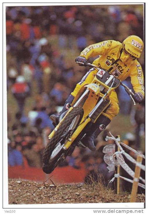 CAMPIONATO MONDIALE DI MOTOCICLISMO POST CARD SUZUKI 125 EVEREST H. PALERMO - ITALIA 30.04.1995 - Motorfietsen