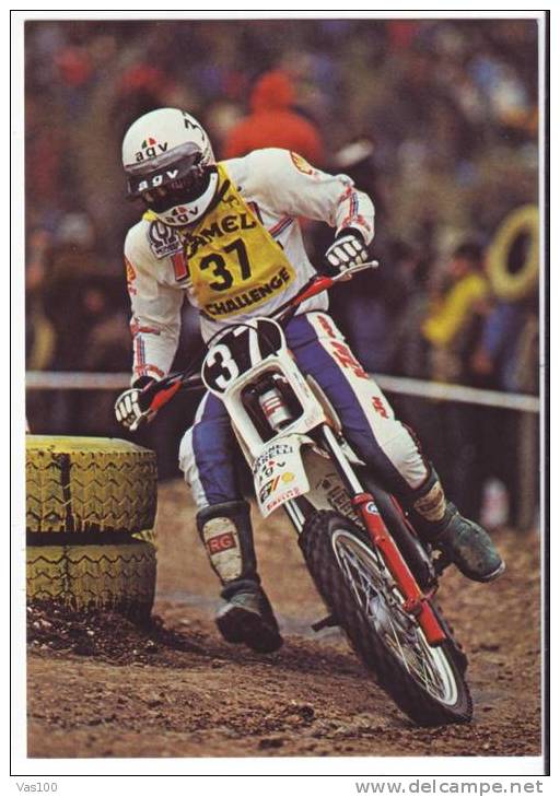 CAMPIONATO MONDIALE DI MOTOCICLISMO POST CARD KTM ANDREANI G. PALERMO - ITALIA 15.03.1992 - Motos