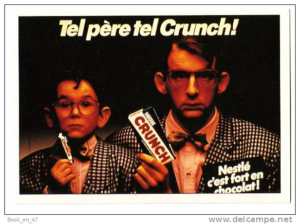 {49942} Publicité Nestlé Crunch Fiche Atlas , Alimentation ; 1987 - Collezioni