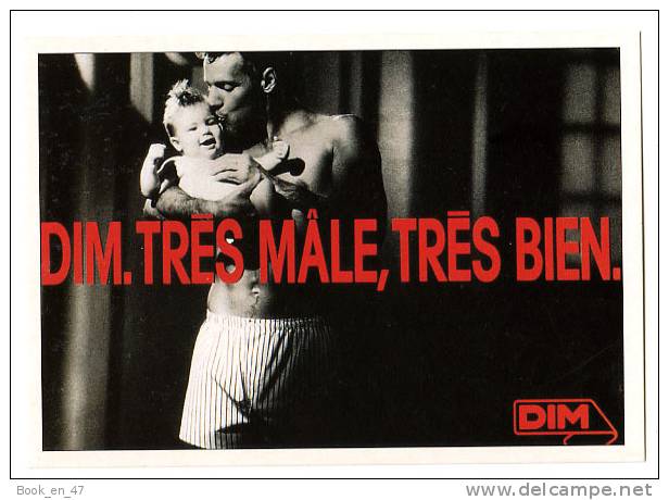 {49929} Publicité Dim , Très Male Fiche Atlas , Mode  ; 1987 - Sammlungen