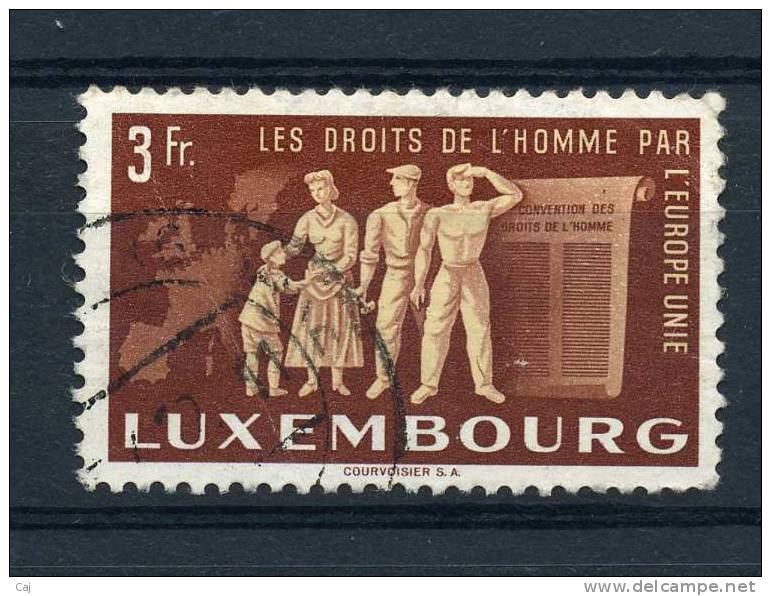 Luxembourg  :  Yv  447  (o) - Oblitérés