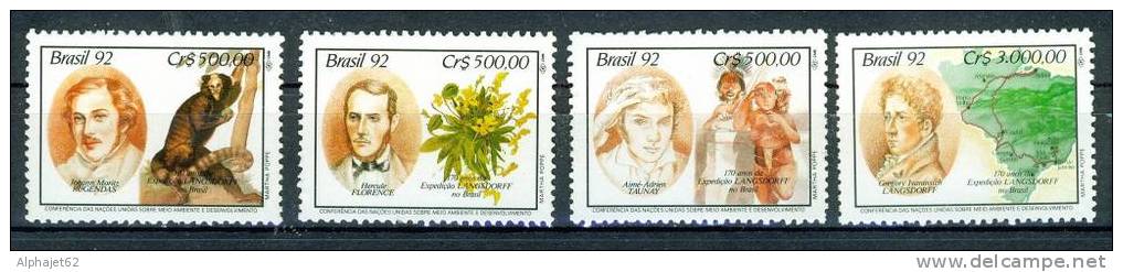 Faune, Flore - O.N.U., Conférence Sur Le Développement Et L'environnement - BRESIL - N° 2067 à 2070 ** - 1992 - Unused Stamps