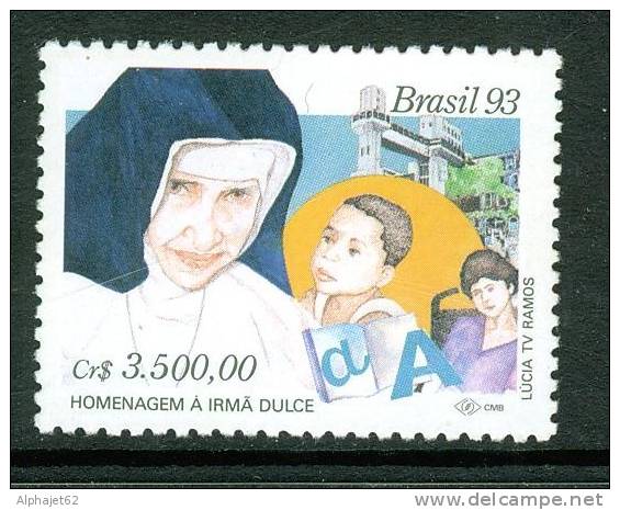 Religion - Hommage à Soeur Dulcé - BRESIL - Portrait - N° 2104 ** - 1992 - Neufs