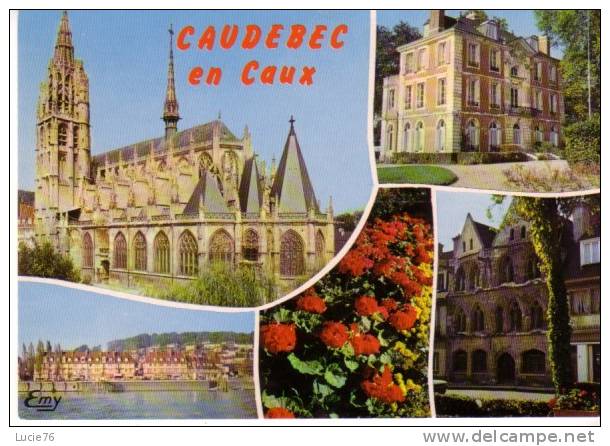 CAUDEBEC EN CAUX - 5 Vues  - N° 41 002 - Caudebec-en-Caux