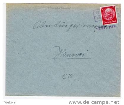 III-061/ Stempelprovisorium 1941, Warthegaunach Hannover - Lettres & Documents