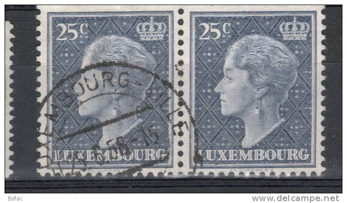 415 OB Y&T LUXEMBOURG "grande Duchesse Charlotte" - 1948-58 Charlotte Linksprofil
