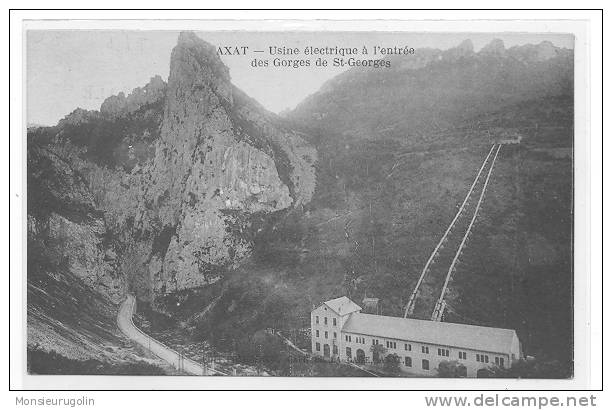 11 / FL / AXAT, Usine électrique à L'entrée Des Corges De St Georges, - Axat