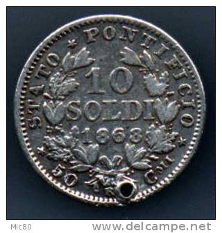 Vatican 10 Soldi 1868 R Tb/ttb - Vatican