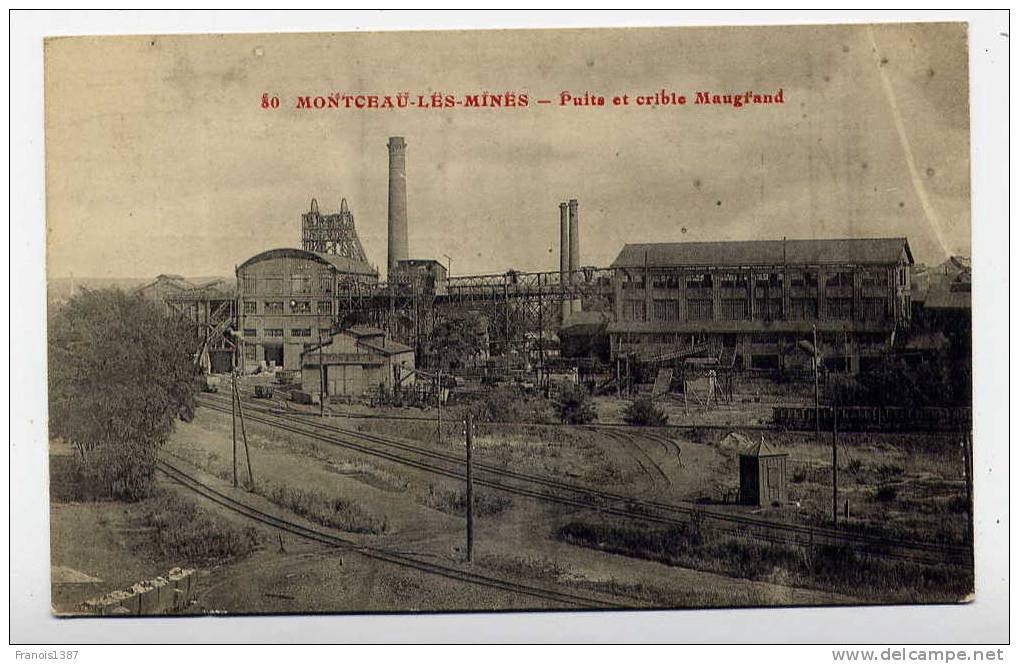 M14 - MONTCEAU-les-MINES - Puits Et Crible Maugrand - Montceau Les Mines