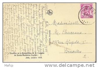 JETTE - Souvenir De La Bénédiction De La Chapelle De Sainte Madeleine-sophie 1934 - Jette