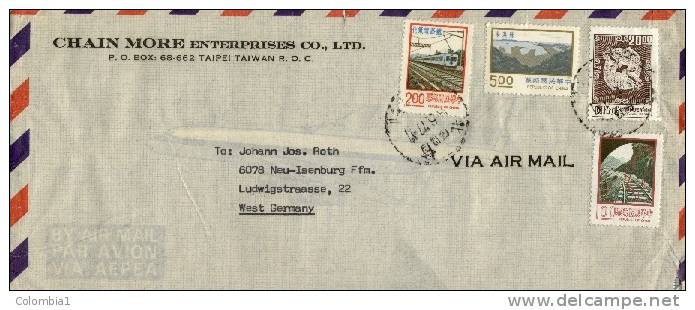 TAIWAN Lettre Pour L´Allemagne 1977 - Sonstige & Ohne Zuordnung