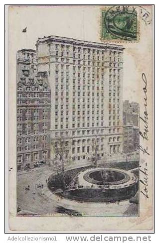 951)stati Uniti-cartolina Di New York-bowlinc Green Bldg Con 10c. Segnatasse Dagli Stati Uniti A Catania Il 6-6-1903 - Parques & Jardines