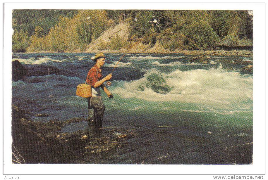 Visvangst,fishing,peche Canada Salmonfishing - Fishing