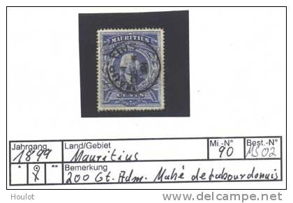 Mauritius Mi. N° 90, Zum 200. Geburtstag  Admiral Mahé De Labourdonais MS 02 - Mauritius (1968-...)