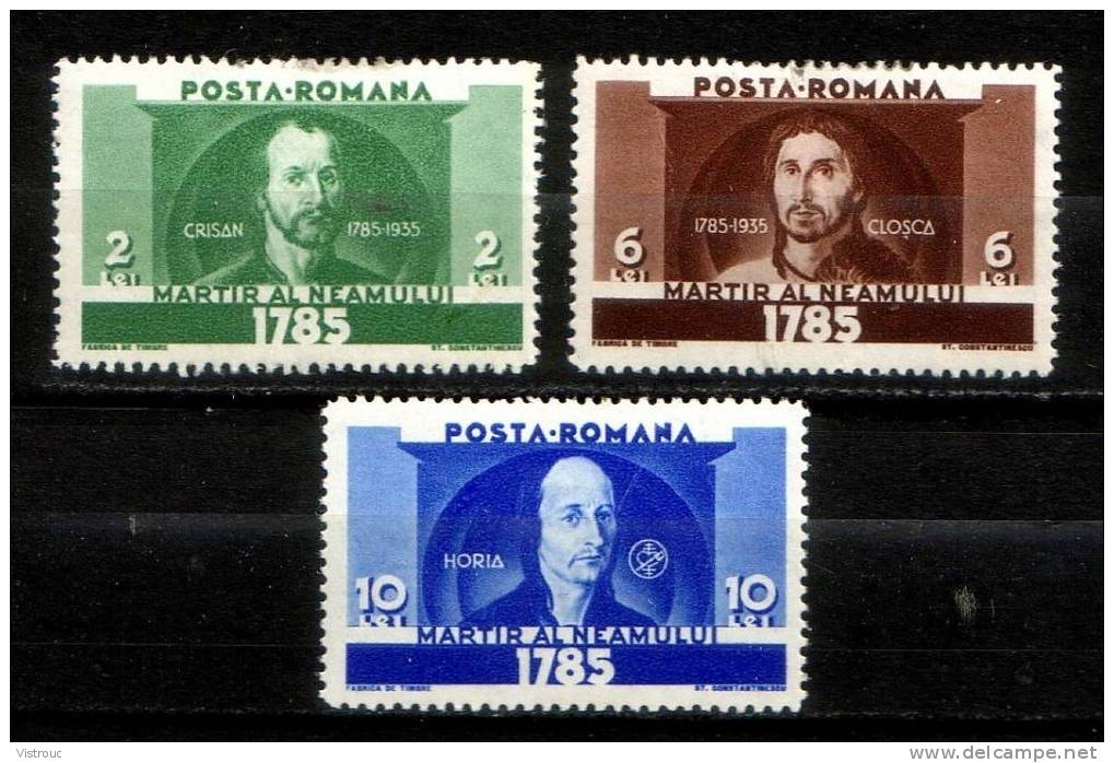 Y/T 478/80 * (3 Valeurs) - 150 Ième Ann. Révolte Transylvanie. - Unused Stamps