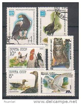 URSS - Lot Oiseaux - 4** + 2 (o) - Colecciones