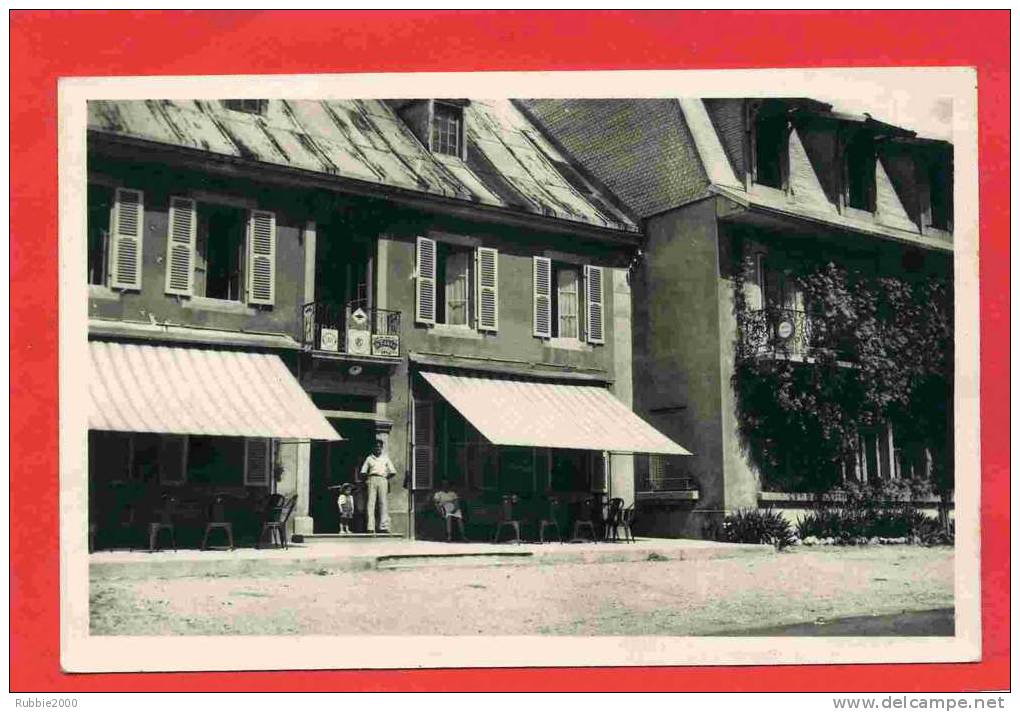 MOUTHE 1956 HOTEL DU COMMERCE CARTE PHOTO PUBLICITAIRE EN TRES BON ETAT - Mouthe