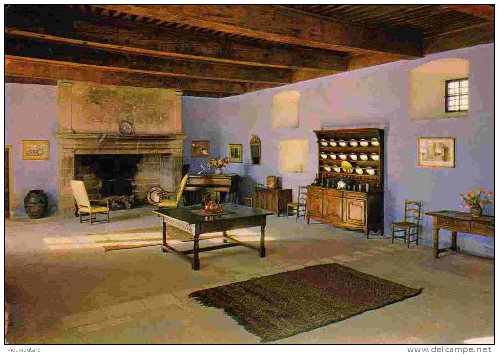 CPSM. FONDATION LAURENT VIBERT. CHATEAU DE LOURMARIN. LA SALLE A MANGER. - Lourmarin