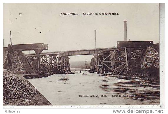 LOUVROIL   LE PONT EN RECONSTRUCTION - Louvroil