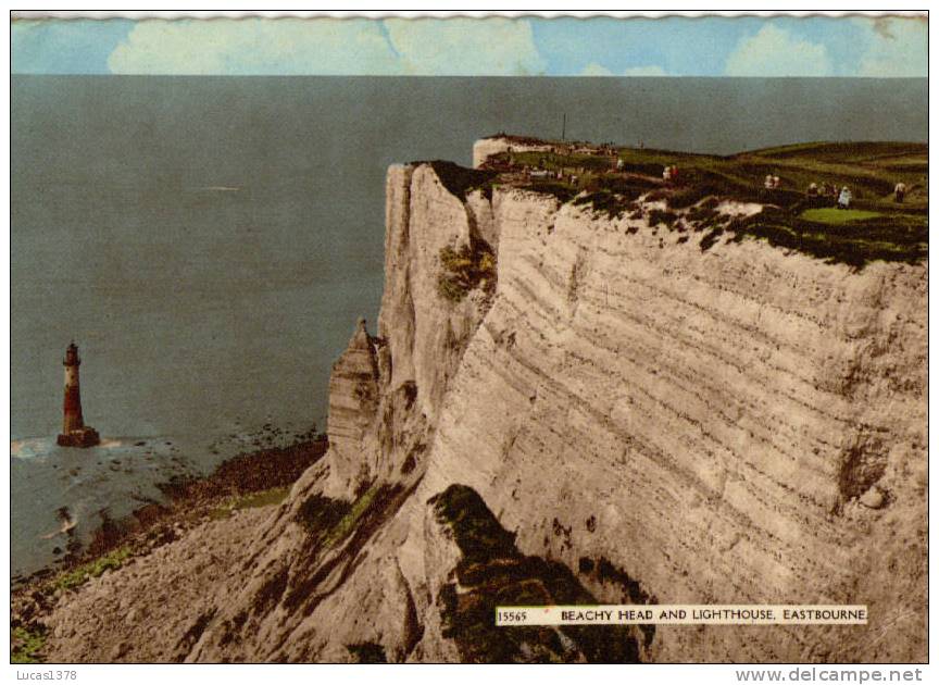 BEACHY HEAD AND LIGHTHOUSE / EASTBOURNE / CPSM 1963 - Eastbourne