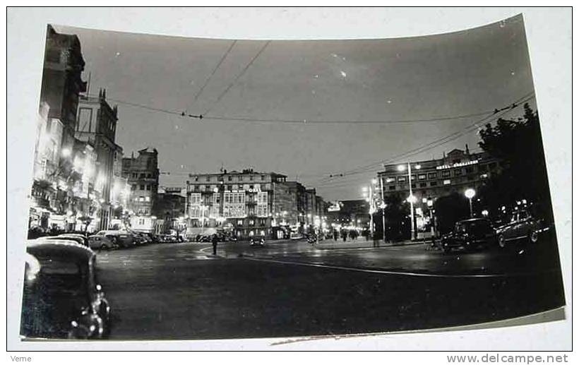 ANTIGUA FOTO POSTAL DE LA CORUÑA - CANTON GRANDE - NOCTURNA - Nº 37 - ED. ARTIGOT - NO CIRCULADA. - La Coruña