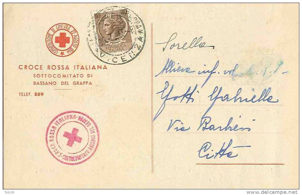 CROCE ROSSA ITALIANA - C.R.I. - INVITO PER DIPLOMA ALLIEVA INFERMIERA - Croce Rossa