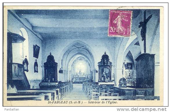 77. SAINT-FARGEAU.  INTERIEUR DE L'EGLISE. - Saint Fargeau Ponthierry