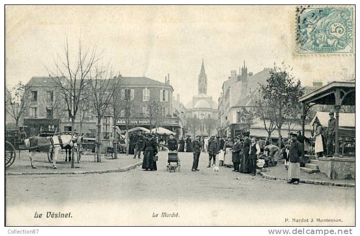 78 - YVELINES - LE VESINET - LE MARCHE - Edit. P. NARDOT - Le Vésinet