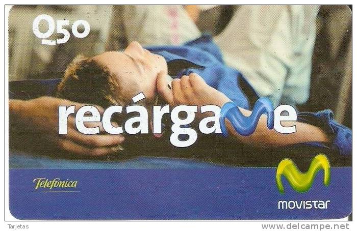 TARJETA MOVISTAR DE TELEFONICA DE 50 QUETZALES DE GUATEMALA CHICO TUMBADO - Guatemala