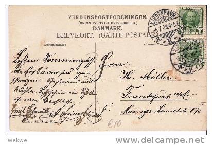 Dk-CX 054/   DÄNEMARK - Frankierte Ansichtskarte Skodeborg, Bade-Hotel Mit Brücke (Kopenhagen) 1908 - Lettres & Documents