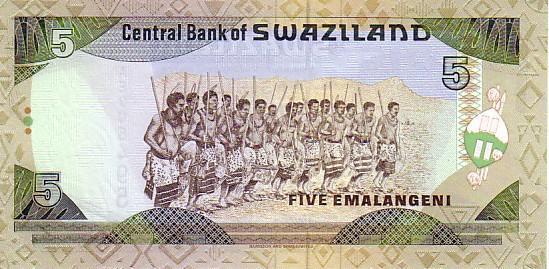 SWAZILAND   5 Emalangeni   Non Daté (1995)   Pick 23a   *****BILLET  NEUF***** - Swaziland