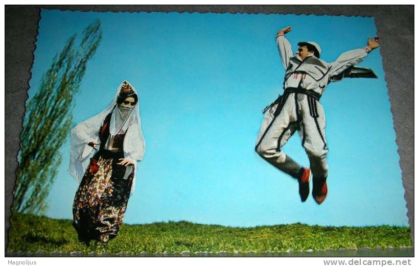 Kosovo,Albanian Love Dance,Prishtine,Folklore,Costumes,postcard - Kosovo