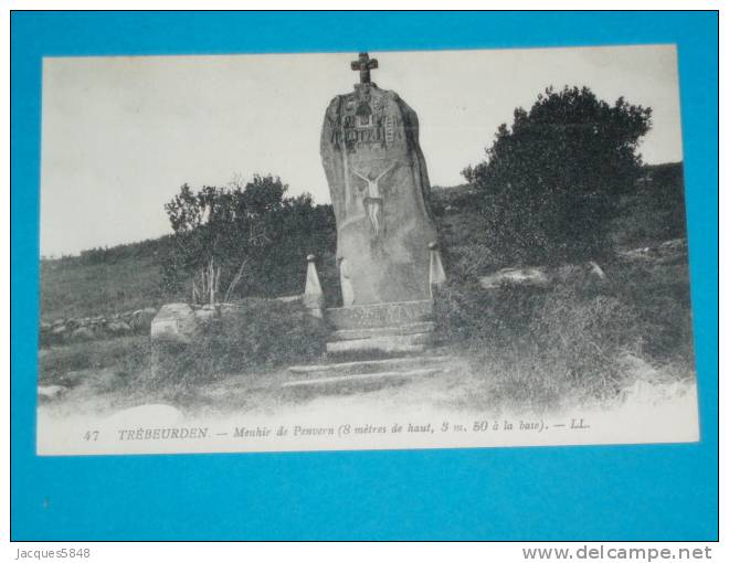 22) Trébeurden - N° 47 - Menhir De Penvern - 8 Mt De Haut  3m.50 à La Base  - Edit  L.L - Trébeurden