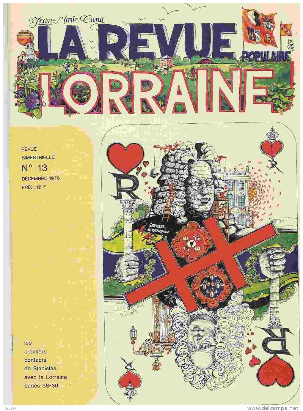 La Revue Lorraine N°13 1976 Stanislas - History