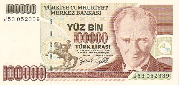 TURQUIE   100 000 Lirasi  Non Daté (1991)   Pick 205   ***** BILLET  NEUF ***** - Turquie