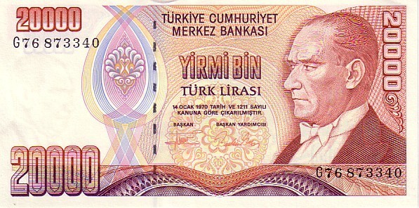 TURQUIE   20 000 Lira  Non Daté (1995)   Pick 202     ***** BILLET  NEUF ***** - Türkei