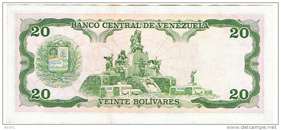 20 Bolivares  "VENEZUELA"  José Antonio Paez  5 Juin 1995    UNC          Ble 92 - Venezuela