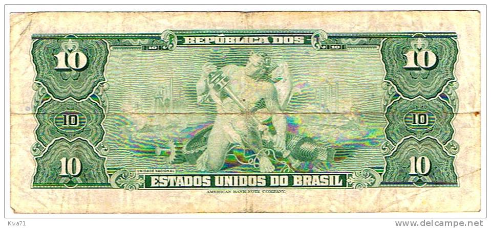 10 Cruzeiros  "BREZIL"      Ble23 - Brazilië