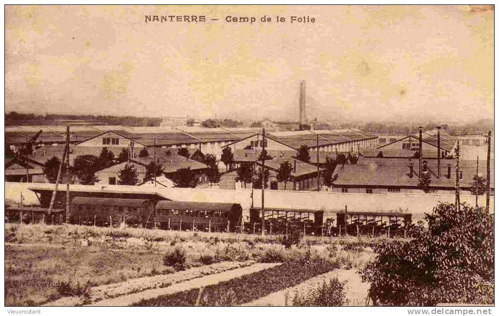 CPA. NANTERRE. CAMP DE LA FOLIE. DATEE 1923. - Nanterre