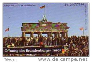 ALLEMAGNE PRIVEE O 2707 MUR BERLIN WALL OFFNUNG BRANDENBURGER TORES 3 DM UT - O-Series : Series Clientes Excluidos Servicio De Colección