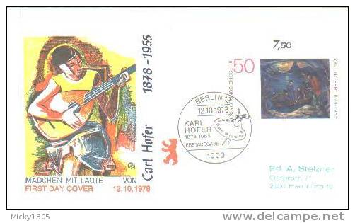 Germany / Berlin - FDC Mi-Nr 572 (U185)- - 1971-1980