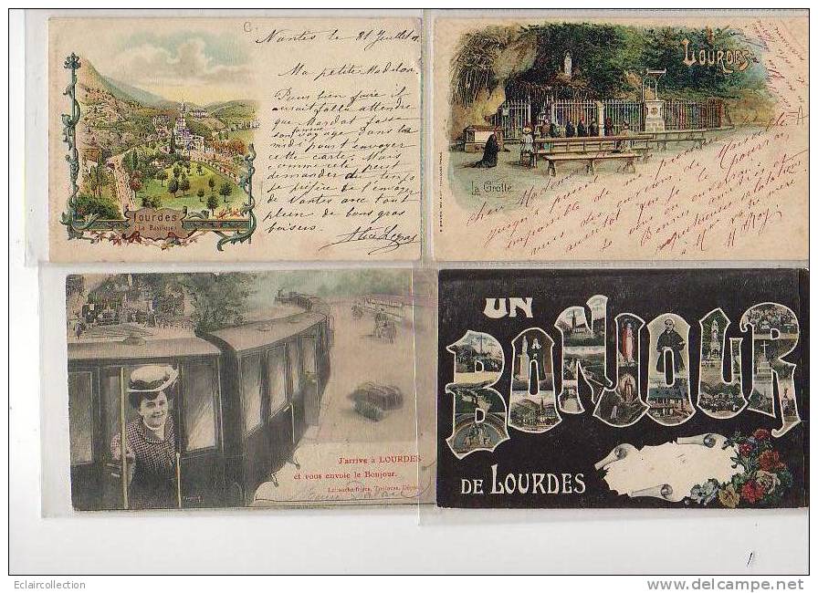 Lourdes      65   .Lot De 4 Cartes Vues Diverses          (voir Scan) - Lourdes