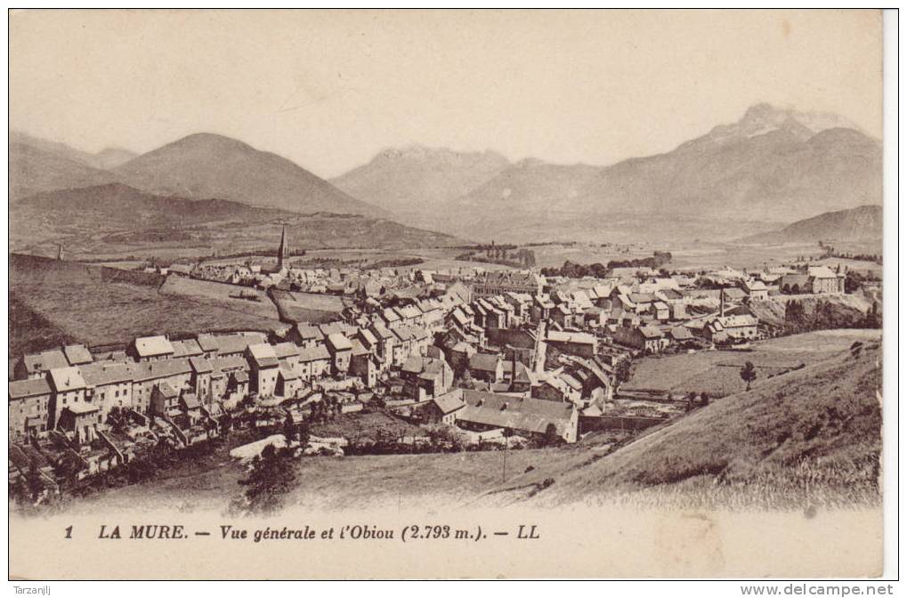 CPA De La Mure (Isère 38): Vue Générale Et L'Obion (2793 M.) - La Mure
